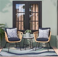 Origin 21 Patio Conversation SetBlue Cushions$398