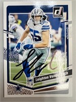 Leighton Vander Esch Signed Card with COA