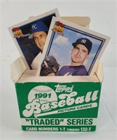 1991 Topps Baseball Card pack, traded Series
