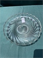 Fostoria Colony Swirl Torte Plate