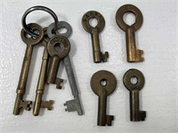 RR Keys (BN Inc, UP, C&NW RY, Unmarked)