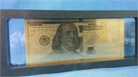 24k gold foil USA $100 novelty note