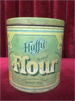 Fluffy Brand Tested Flour Tin (c)1979