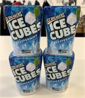 4 Ice Breakers Ice Cubes Peppermint Gum