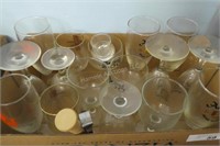 Assorted beer glasses & miscellaneous