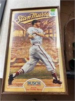 Stan Musial poster in frame