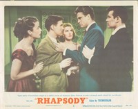Rhapsody 1954 original vintage lobby card