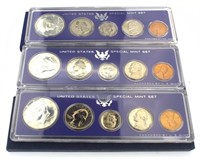(3) 1967 US Special Mint Set