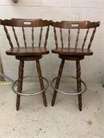 2 Barstools. Seat measures 29" high