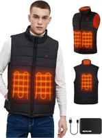 Men's Heated Vest With Battery Pack, Large