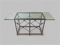 CONTEMPORARY IRON CONSOLE TABLE