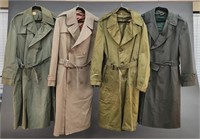 4 Cold War/ Vietnam War overcoats