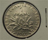 1962 France Coin