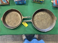 Cast Iron Skillets w/ fire rings