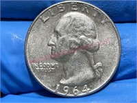 1964-D Washington Quarter (90% silver)