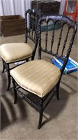 2 ANTIQUE VICTORIAN DINING CHAIRS