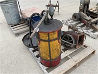 Luber Grease Pump and Barrel, comes with stand a