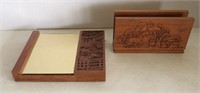 Lasercraft Engraved Wooden Desk Accessories