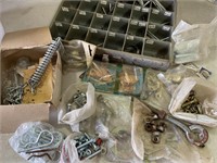 Cotter pins, window sash locks, nuts and bolts,