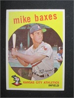 1959 TOPPS #381 MIKE BAXES ATHLETICS