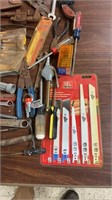 assortment of wrenches,