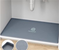 Under Sink Silicone Kitchen Cabinet Mat 25x22in