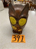 Owl Cookie Jar (Ear Chipped)
