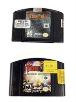 N64 Nintendo 64 Games (2) including Turok Rage
