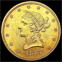 1882 $10 Gold Eagle CLOSELY UNCIRCULATED