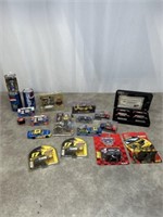 NASCAR diecast cars and toy cars, most are in