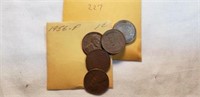 1956 Bag of 6 Wheat Cents