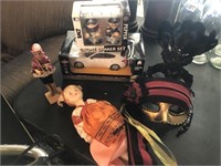 Toy Race Car, Dools, Rays S & P ,Masks, beads