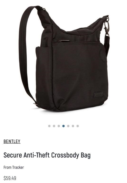 Tracker Secure Anti-Theft Crossbody Bag