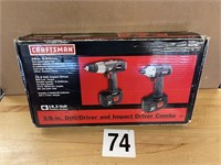 CRAFTSMAN 19.2V 3/8" DRILL/IMPACT COMBO KIT