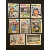 (650) 1977 Topps Baseball Cards Mixed Grade