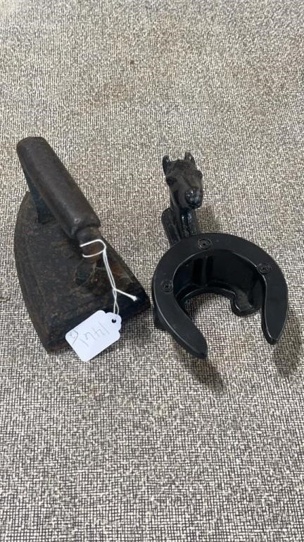 Horse Belt Holder and Flat Iron