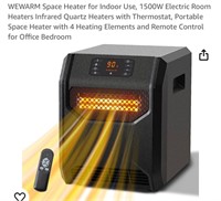 WEWARM Space Heater for Indoor Use, 1500W
