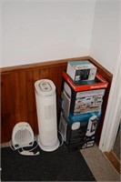2 AIR CLEANERS, SMALL HEATER & FAN