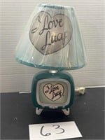 COLLECTIBLE "I LOVE LUCY TELEVISION LAMP" BY
