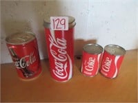 Coca Cola pencil sharpener, salt and pepper
