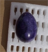 Gemstone Egg 2 3/4" High 2" Across
