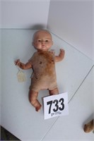 Bye-Lo Type Baby Doll- Plastic Head, Rubber Limbs