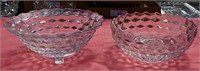 American Pattern Fostoria Footed Bowl & Solid Base