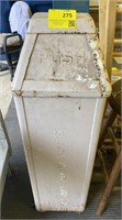 Push Metal Trash Can, 12x12x44in