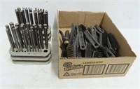 2 Trays of Center Punches & Wire Brushes