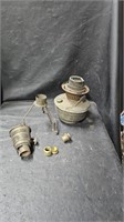 Vtg Aladdin Oil Lamp & Parts