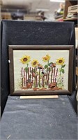 Crewel Sunflowers 20' x16"
