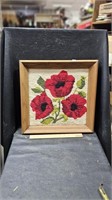 Needlepoint Poppies 17" x 17"