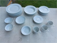 White Plates, Bowls, Cups, etc