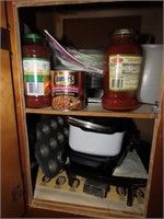 Kitchen Contents of cabinet.